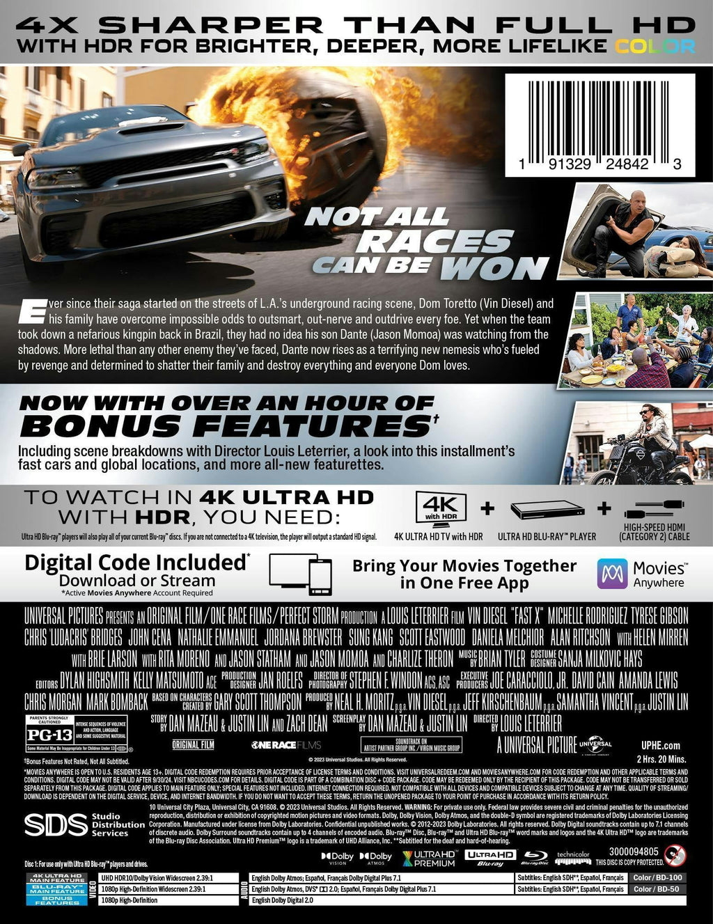 Fast X - Limited Edition Steelbook (4K Ultra HD + Blu-ray + Digital)