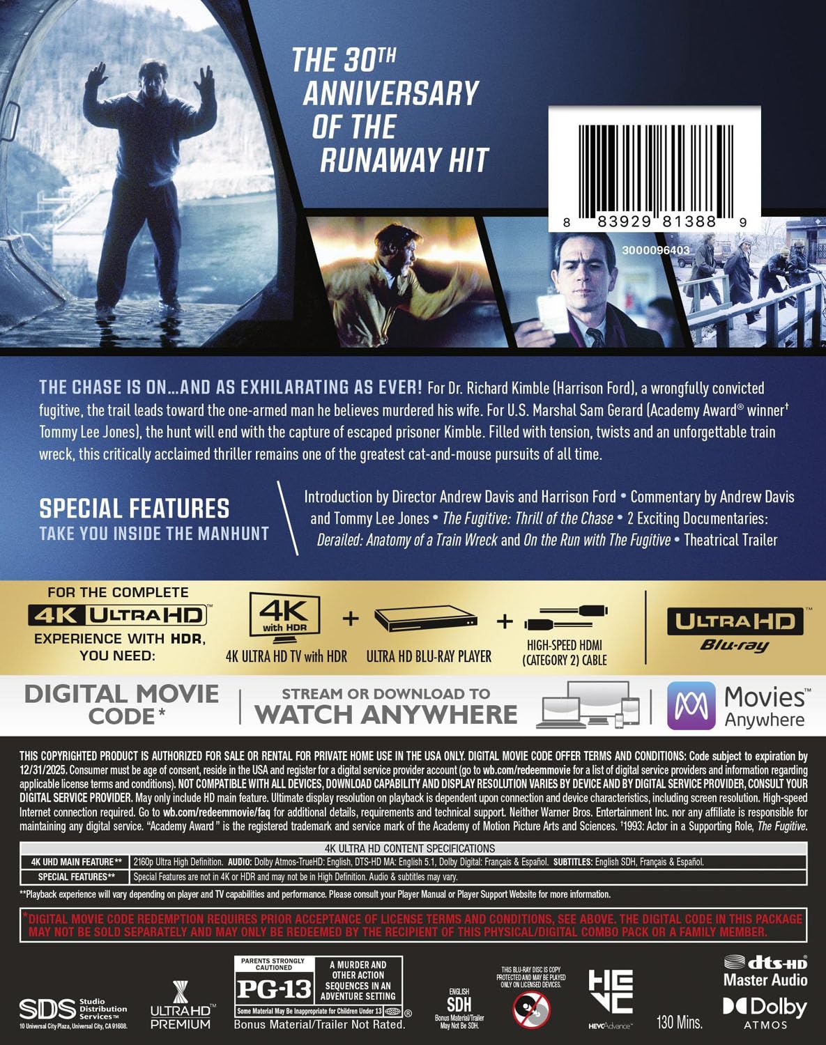 The Fugitive (4KUHD+DIG) [4K UHD]