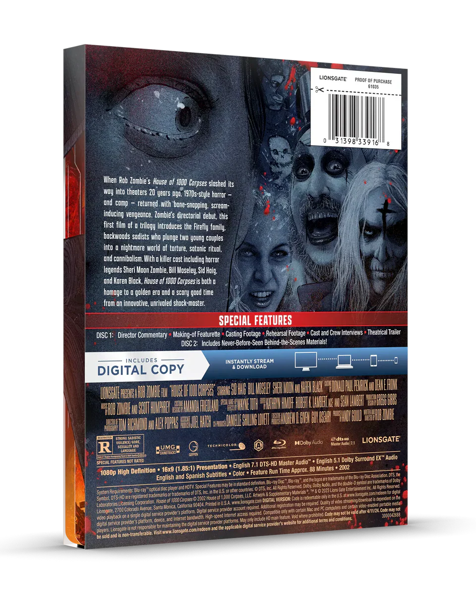 House of 1000 Corpses - Limited Edition Steelbook (Blu-ray + Digital)