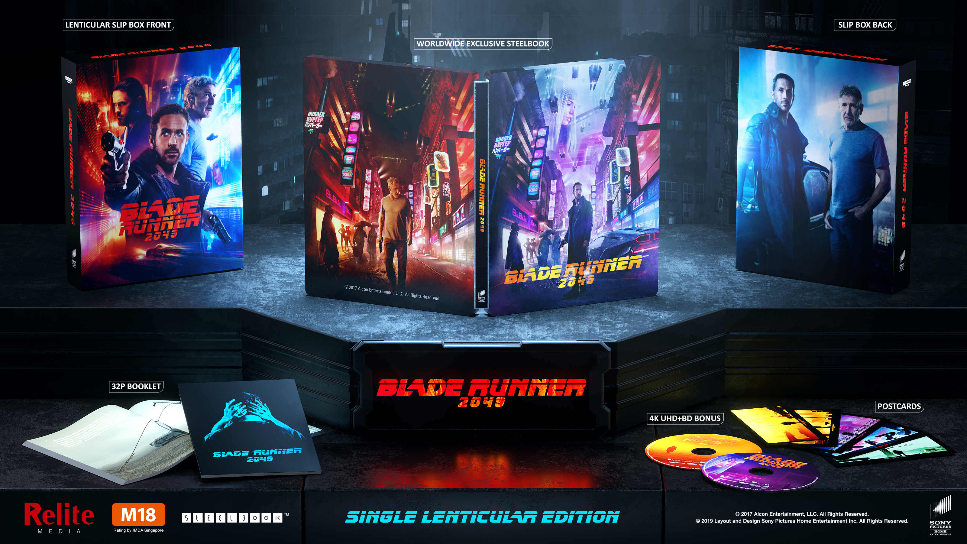 Blade Runner 2049 - Relite Exclusive Steelbook [One Click Boxset /500] (4K Ultra HD + Blu-ray)