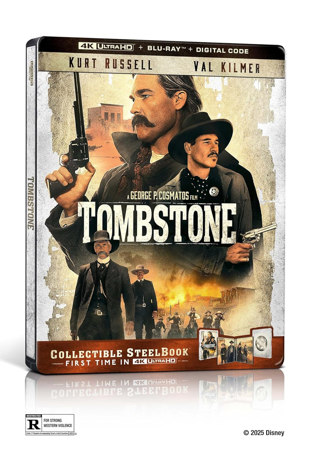 Tombstone - Limited Edition Steelbook (4K Ultra HD + Blu-ray + Digital)